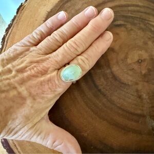 Sterling silver seaglass ring